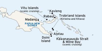 Mapa alotau papua nová guinea