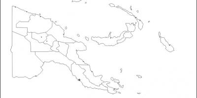 Mapa papua-nová guinea mapa obrys