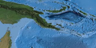Mapa satelitní mapa papua nová guinea