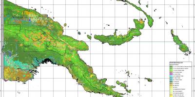 Mapa papua-nová guinea klimatu